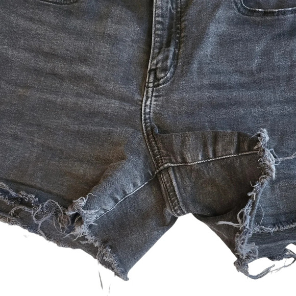 Calvin Klein Jeans High Rise Distressed Hem Shorts - Picture 4 of 11